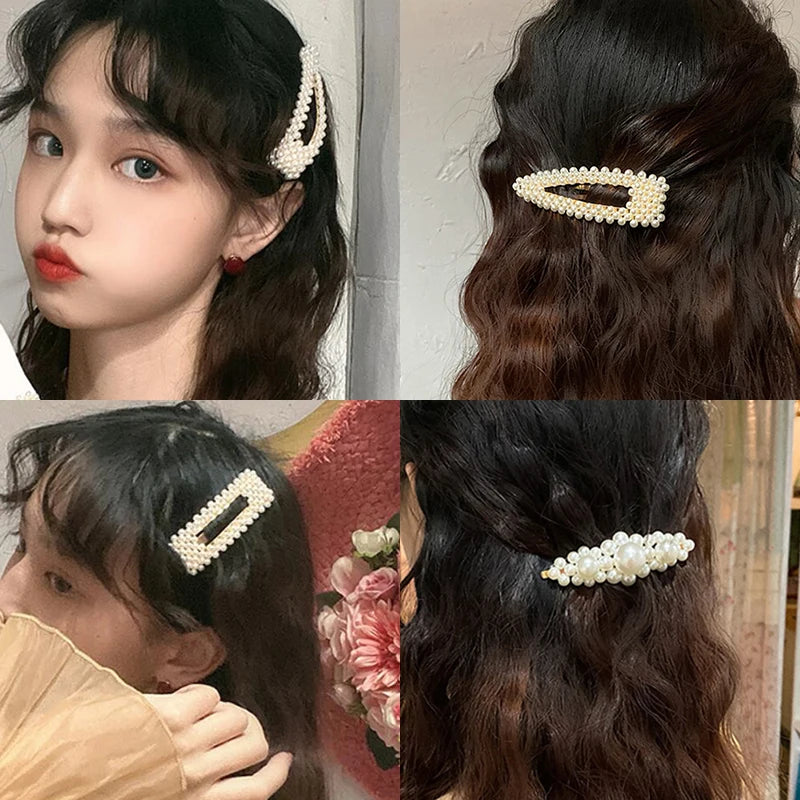 Pearl Hair Clips For Women