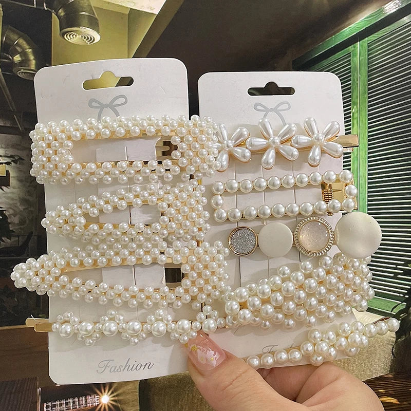 Pearl Hair Clips For Women