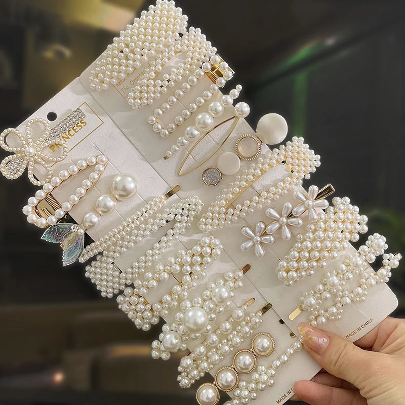 Pearl Hair Clips For Women