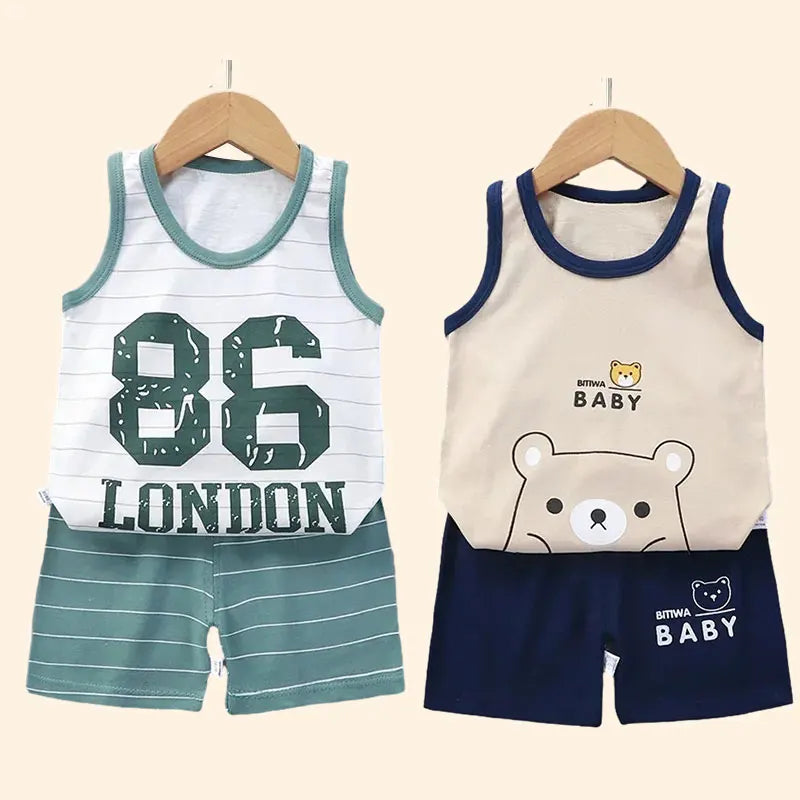 Baby Cotton T-Shirts Shorts Tank Top