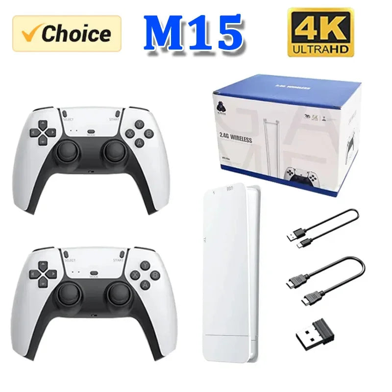 M15 Game Stick 4K Wireless Controllers HD Output Gaming Console