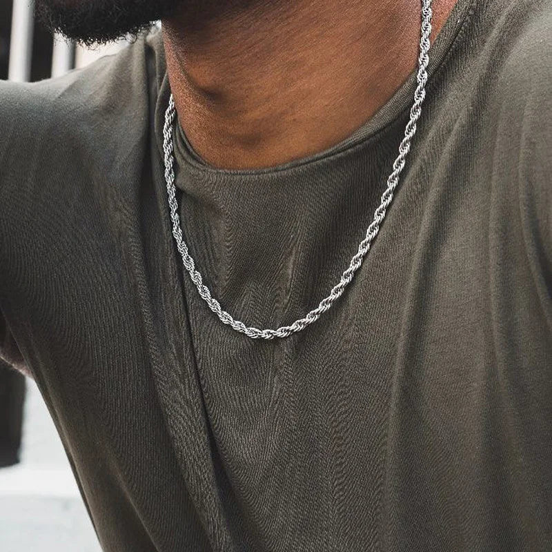 Rope Chain Men Necklace