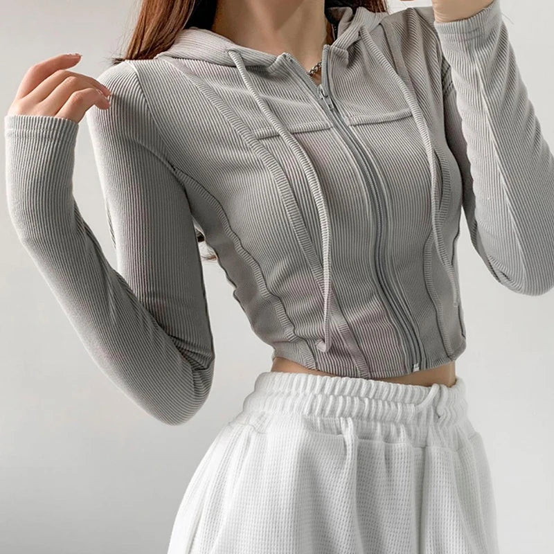 Thin Hooded Cardigan Women