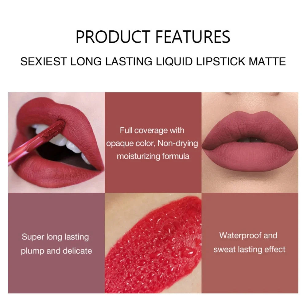 Long Lasting Matte Lip Gloss Waterproof