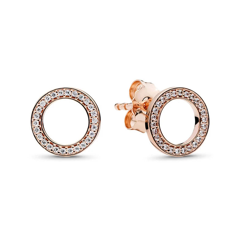 Rose Gold Stud Earrings