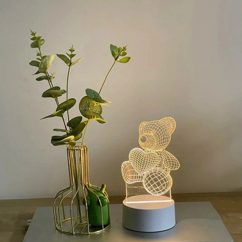 3D Bear Lamp USB LED