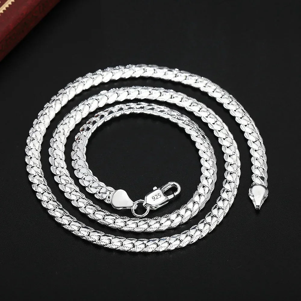 Silver Plated Necklace Chain For Woman And Men