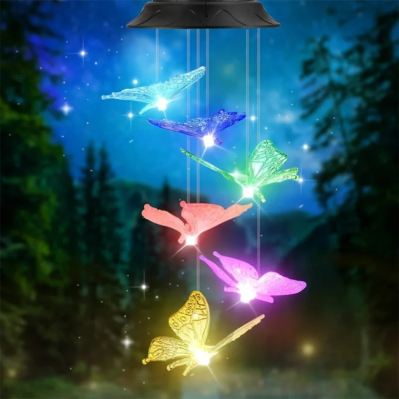 Solar LED Color Changing Butterfly