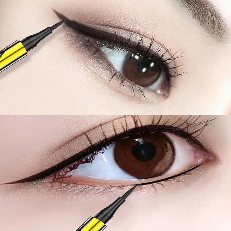 Black Liquid Eyeliner Waterproof Long Lasting Eye Liner Pencil Quick Drying