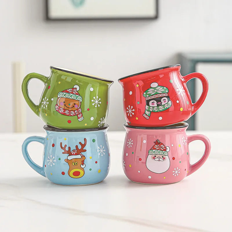 Ceramic Christmas Mousse Mug Cartoon