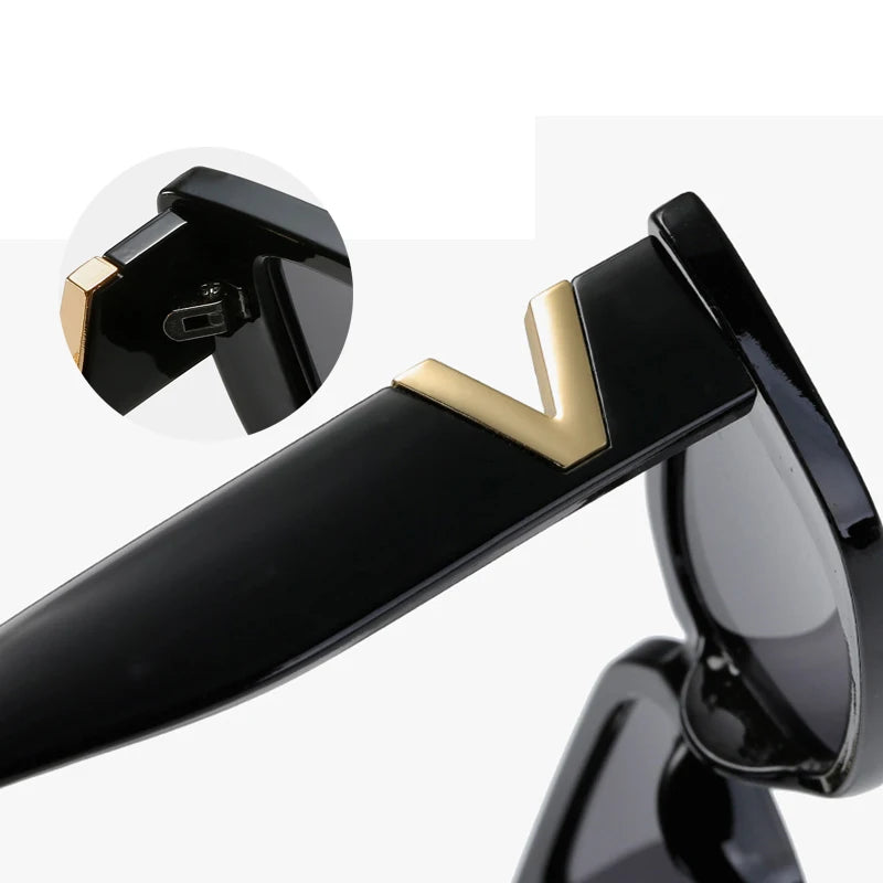 Fashion Cat Eye Sunglasses Luxury V Sun Glasses