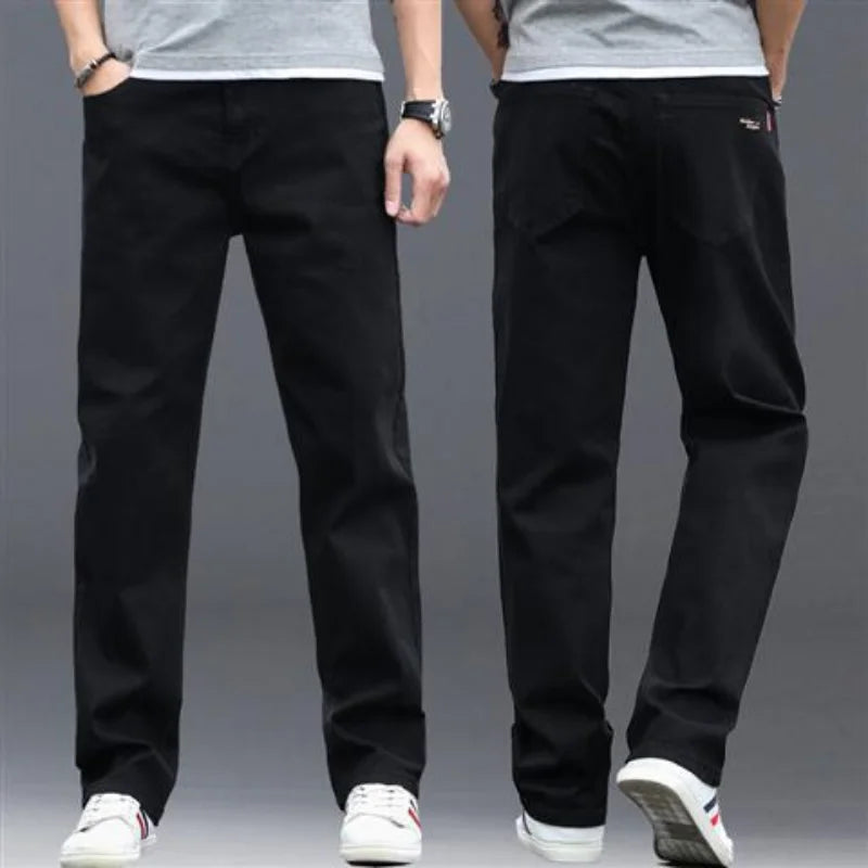 Stylish Men's Jeans Classic Retro Baggy Trousers