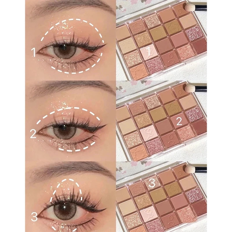 Palette Pearly Eyeshadow Glitter