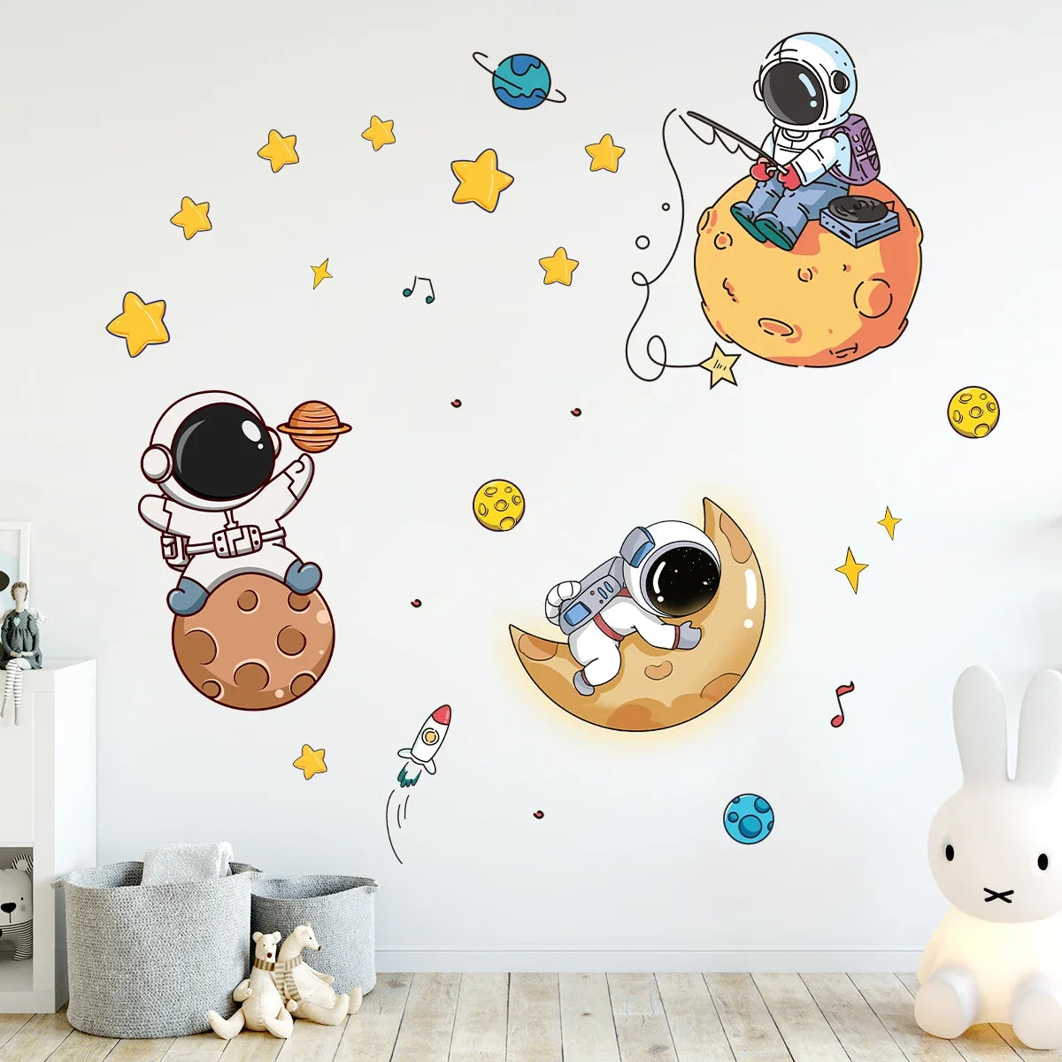 Astronaut Wall Stickers for Kids Room