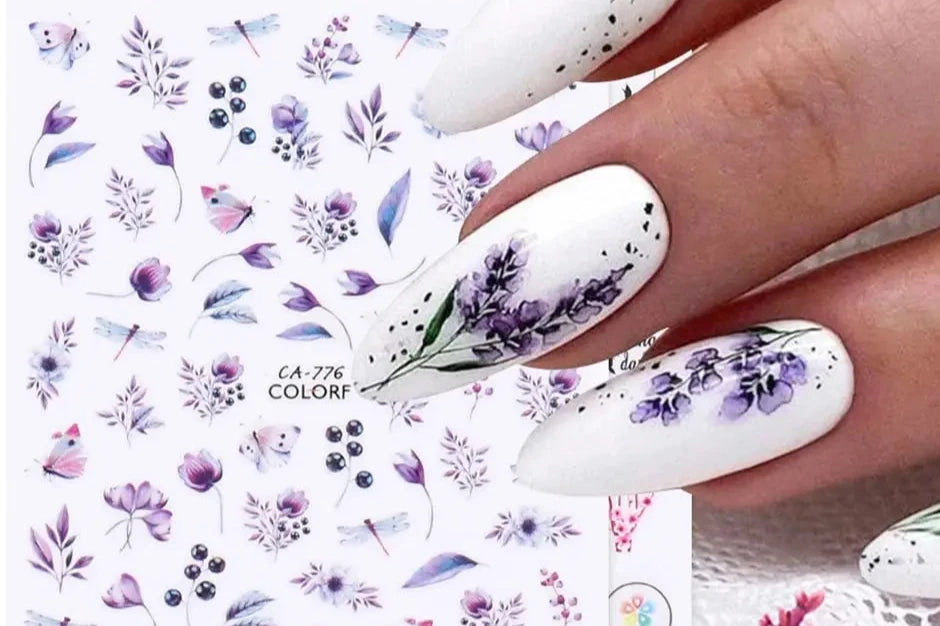 1Pc Spring 3D Nail Sticker