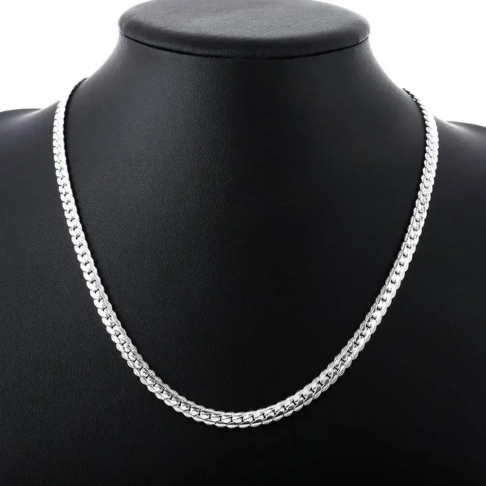 Silver Plated Necklace Chain For Woman And Men