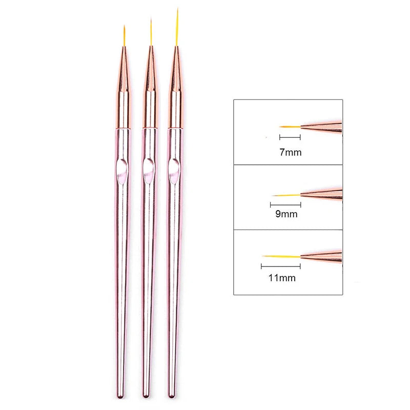 3pcs/Set Acrylic Nail Art Pen