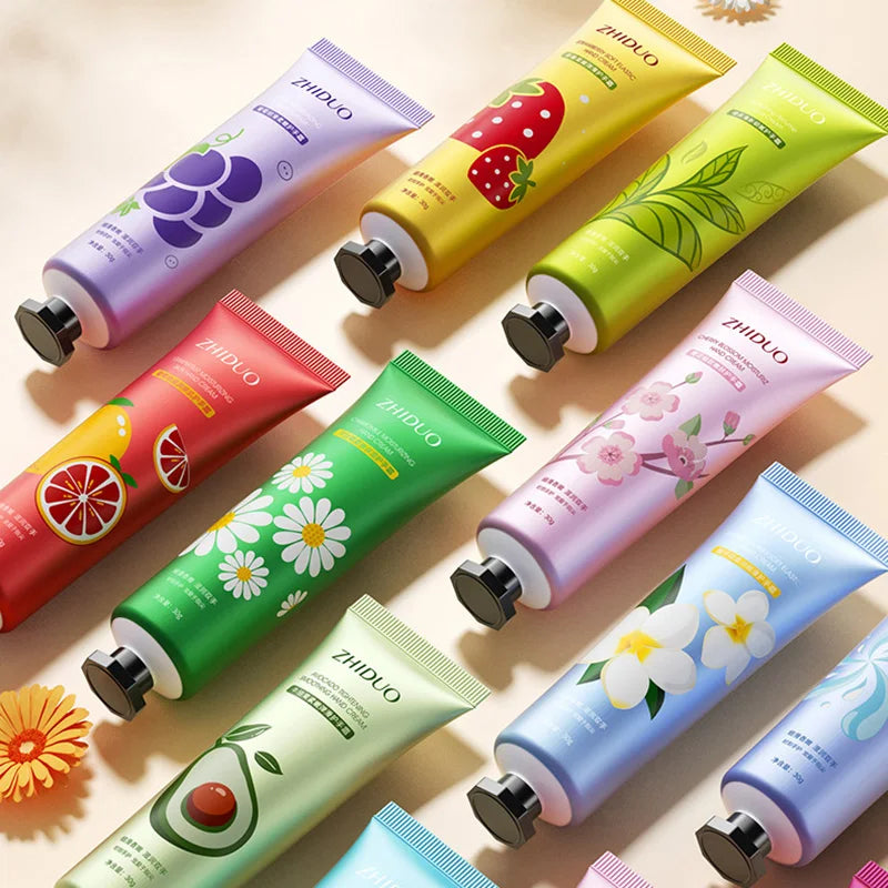 10pcs Fruit and Flower Fragrance Hand Cream