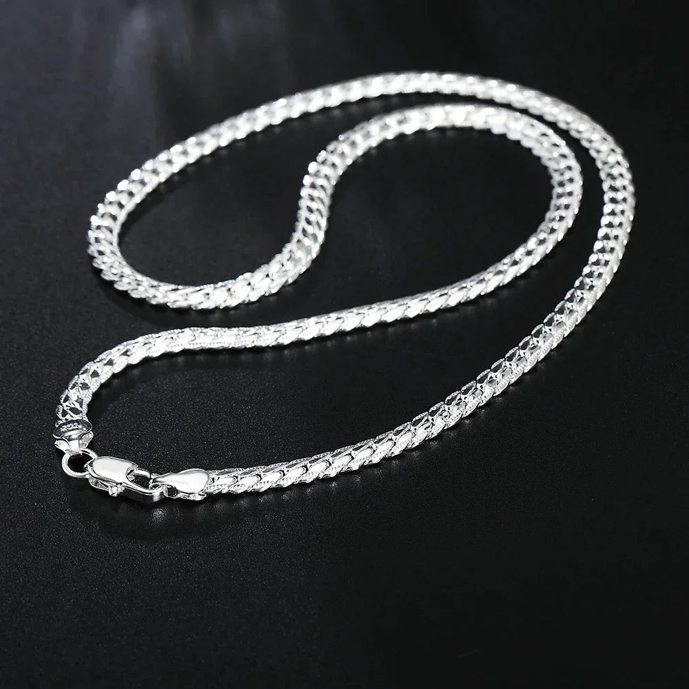 Silver Plated Necklace Chain For Woman And Men