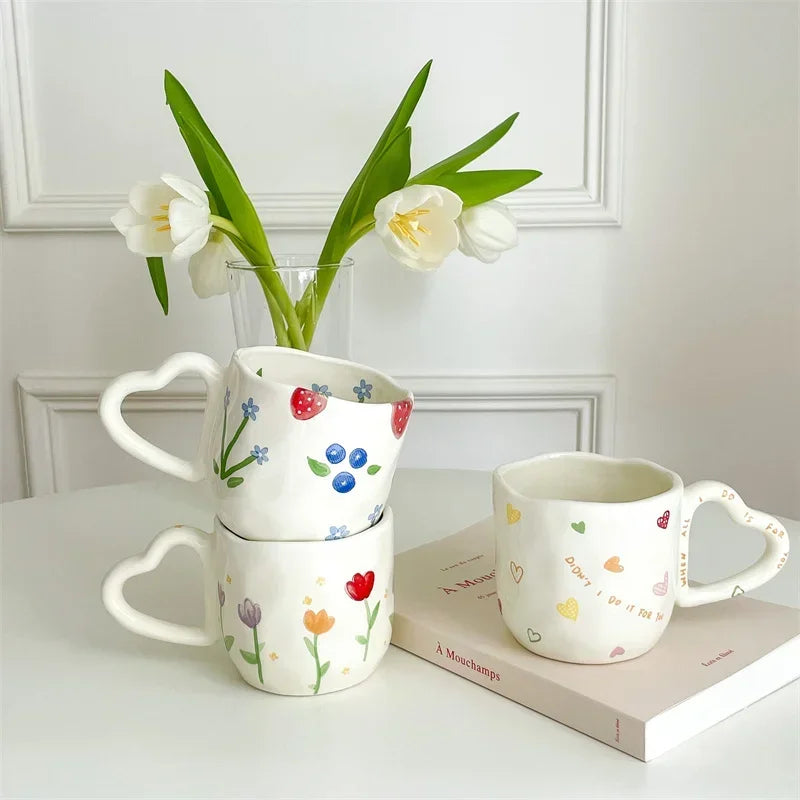 350ml Ceramic Hand Painted Cup