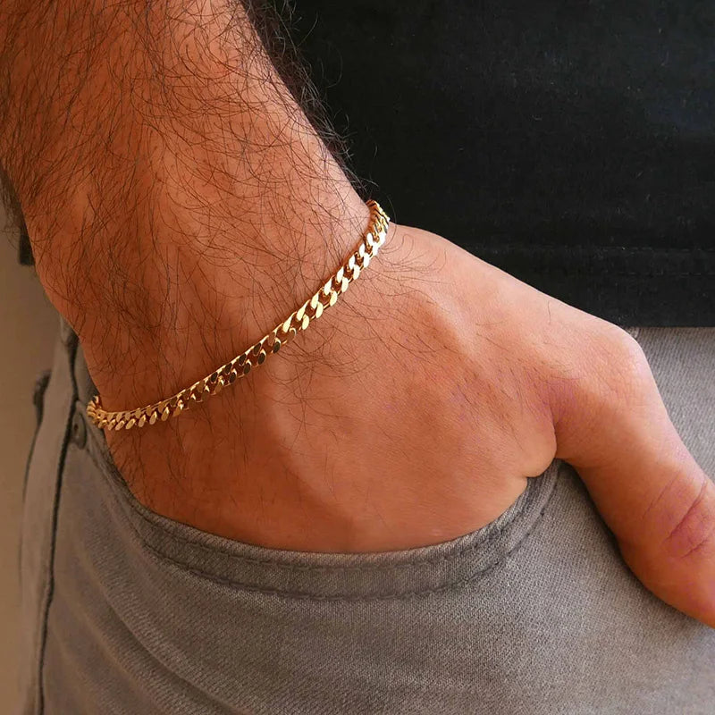 3-11mm Chunky Chain Bracelet for Men