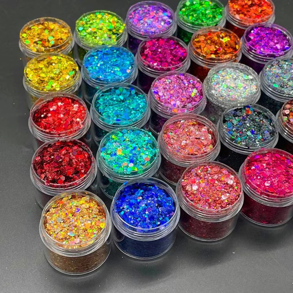 All 24 Colors Holographic Glitter Nail