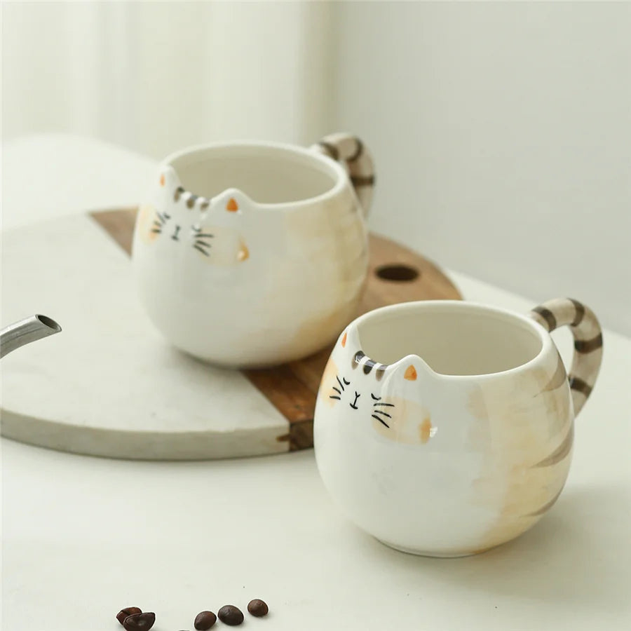 Ceramic Cup cat shaped 380ml/13oz