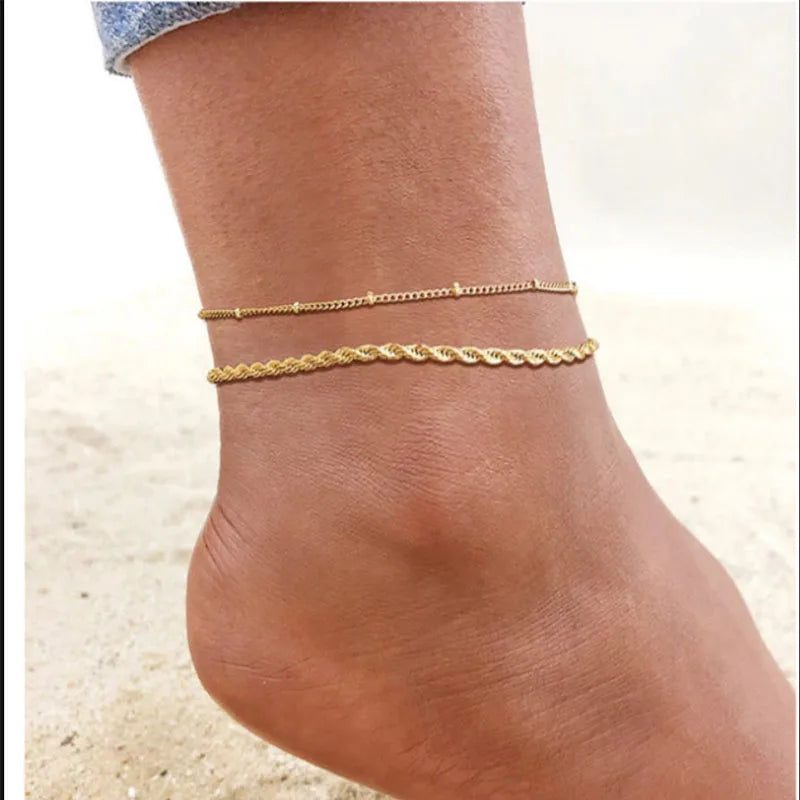 Stainless Steel Anklets for Women