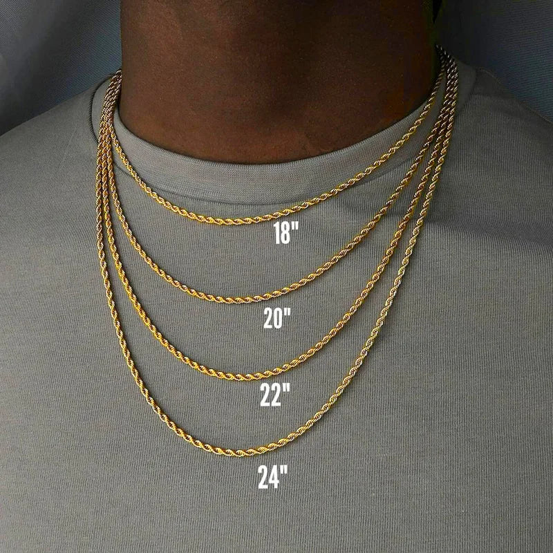 Rope Chain Men Necklace