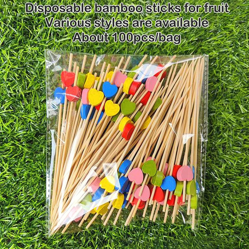 100Pcs Bamboo Party Skewer