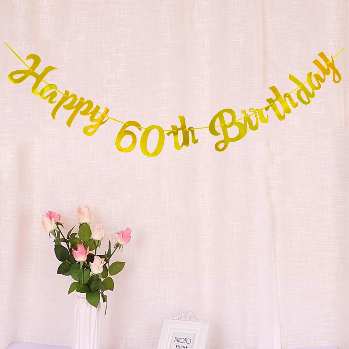 30th 40th 50th 60th Happy Birthday Party Banner