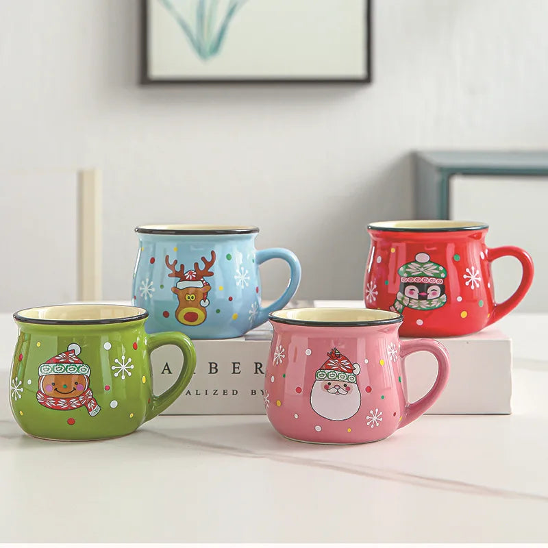 Ceramic Christmas Mousse Mug Cartoon