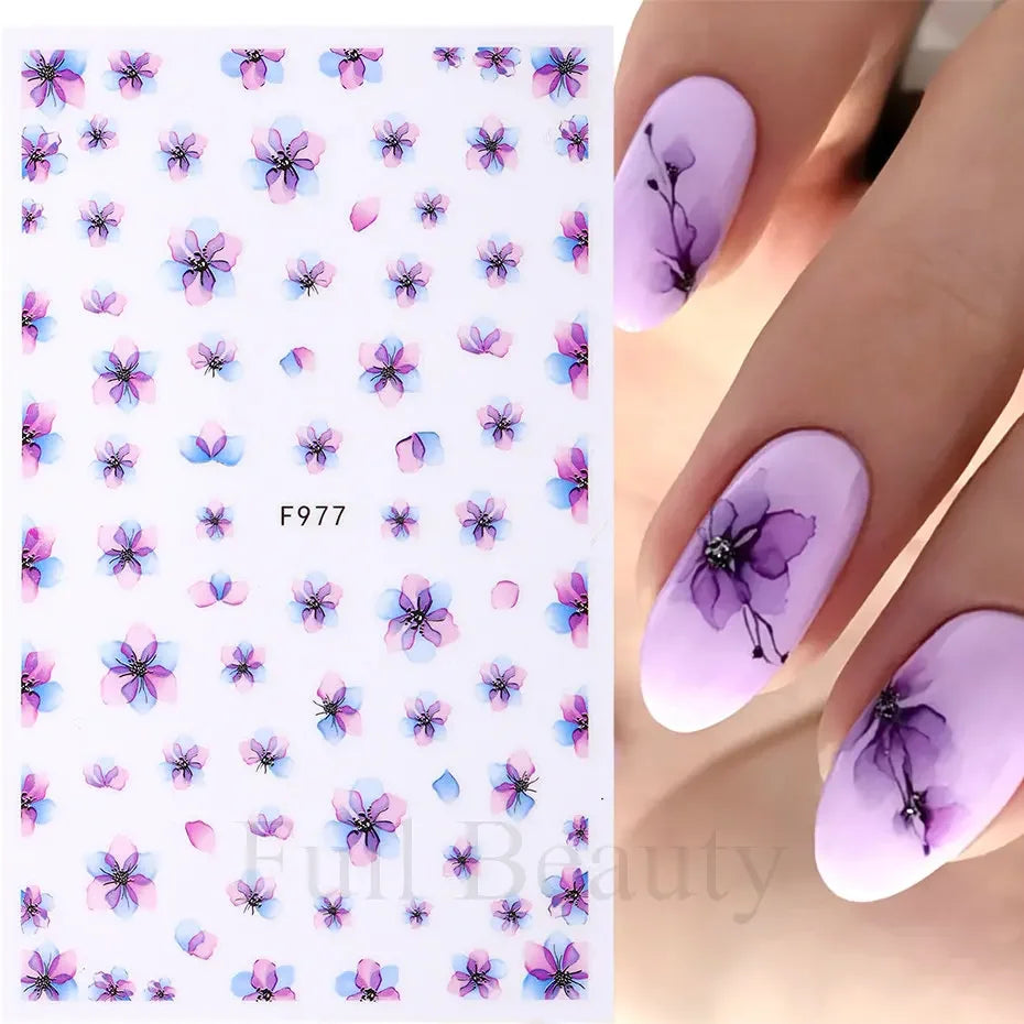 Flowers 3D Nail Stickers