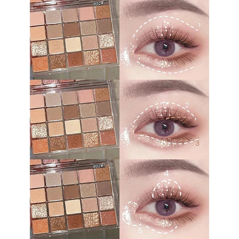 Palette Pearly Eyeshadow Glitter