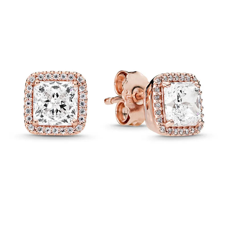 Rose Gold Stud Earrings