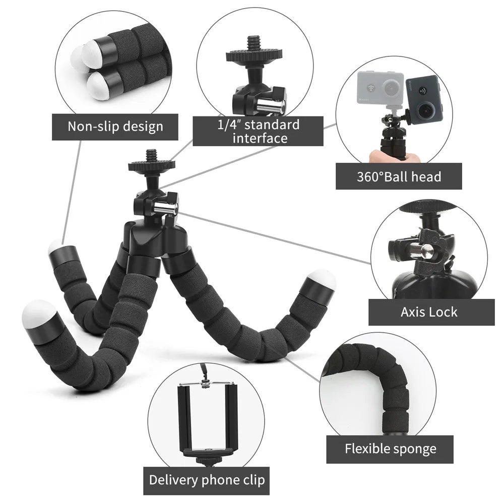 Sponge Tripod Stand For Live Streaming