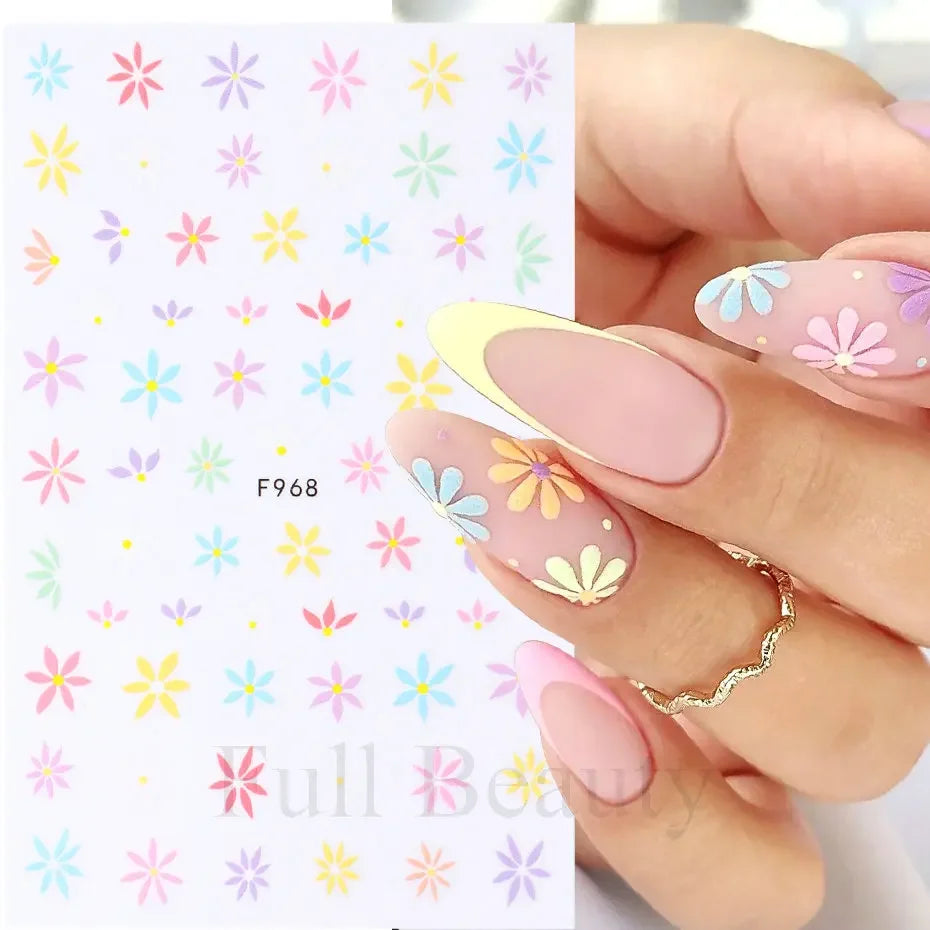 Flowers 3D Nail Stickers