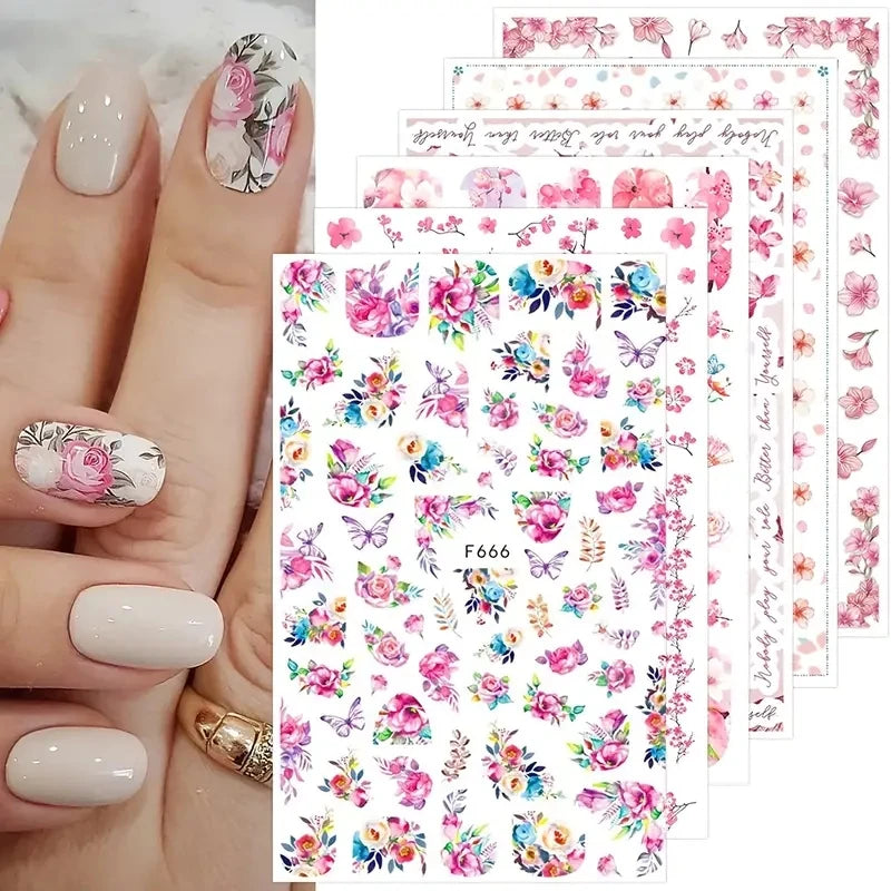 10 PCs Nail Sticker Set