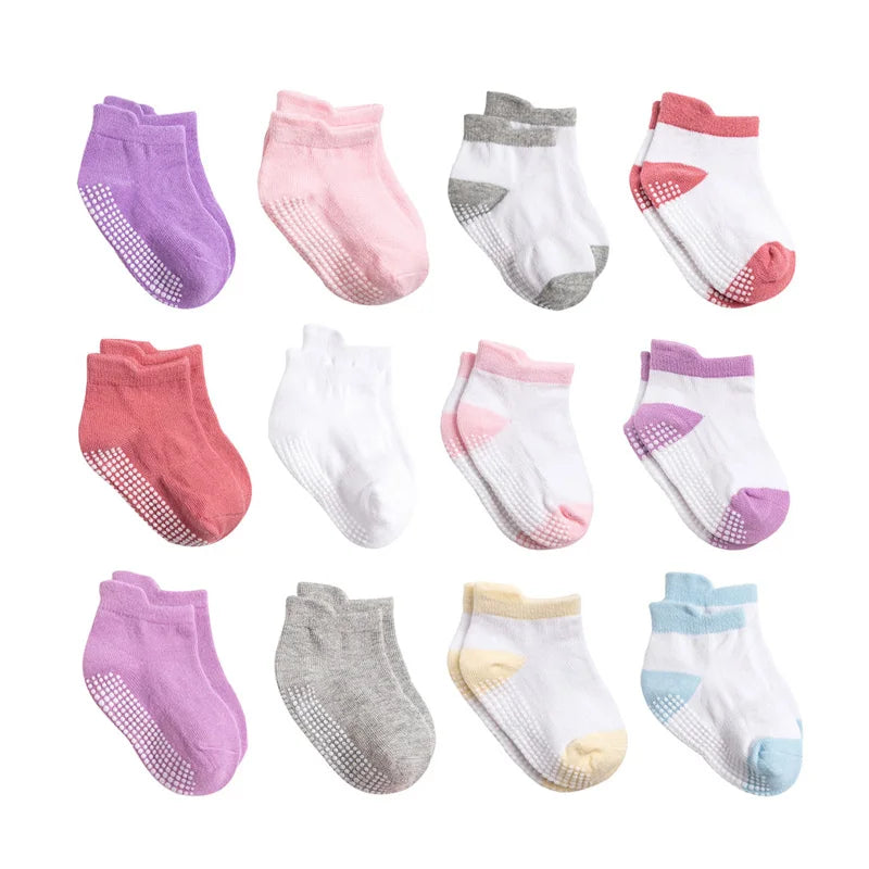 6Pairs Baby's Non-slip Floor Socks