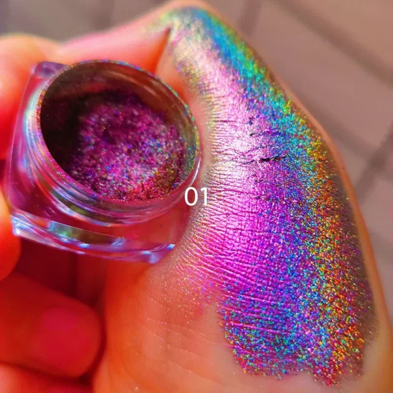 Infinite Chrome Laser Eyeshadow Chameleon Pigment Rainbow