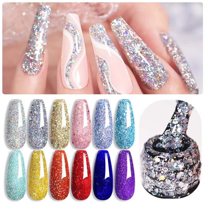 Glitter UV Gel Nail Polish