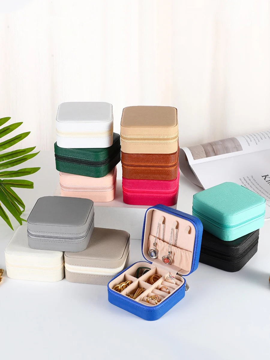 PU Leather Jewelry Mini Storage Box