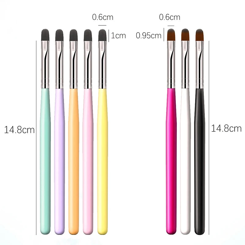 1-9PCS Nails Art Brush Pen