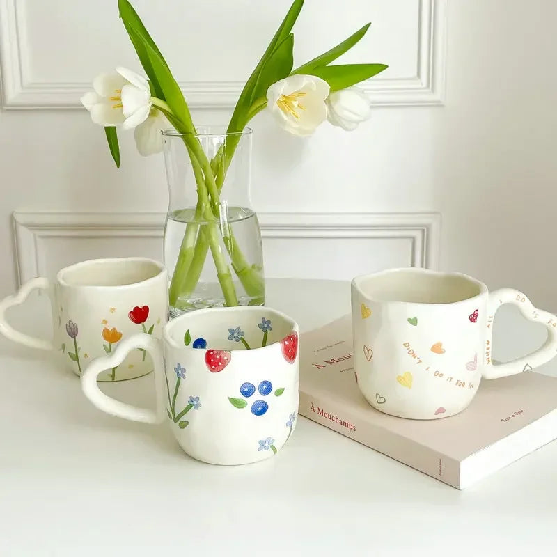 350ml Ceramic Hand Painted Cup