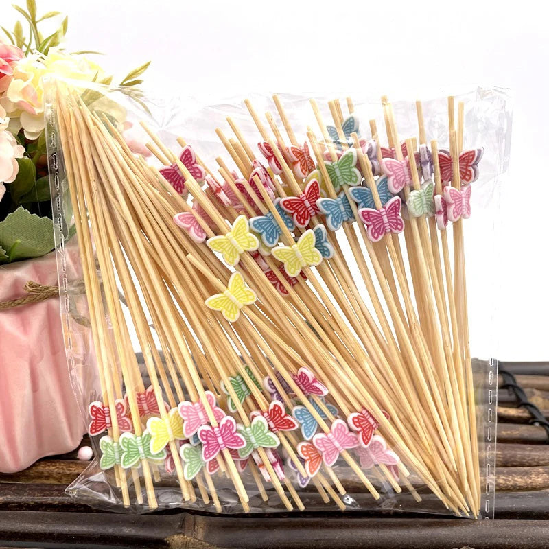 100Pcs Bamboo Party Skewer